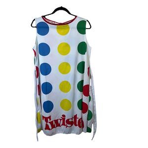 Hasbro Twister Board Game Halloween Costume Dress Womens Size M/L Polka Dot 2007